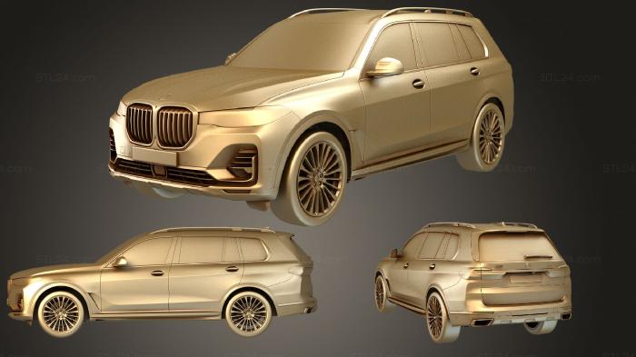 Автомобили и транспорт (BMW X7 2019, CARS_0874) 3D модель для ЧПУ станка